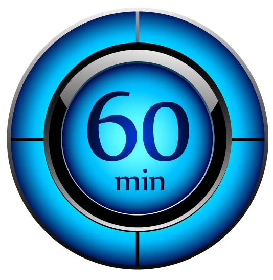 30-60 Minuten im Blickfeld des Kunden - Uhr